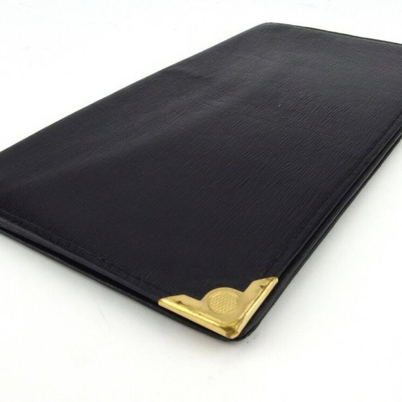 dunhill length wallet d mark plate leather Authentic used - Picture 2 of 8